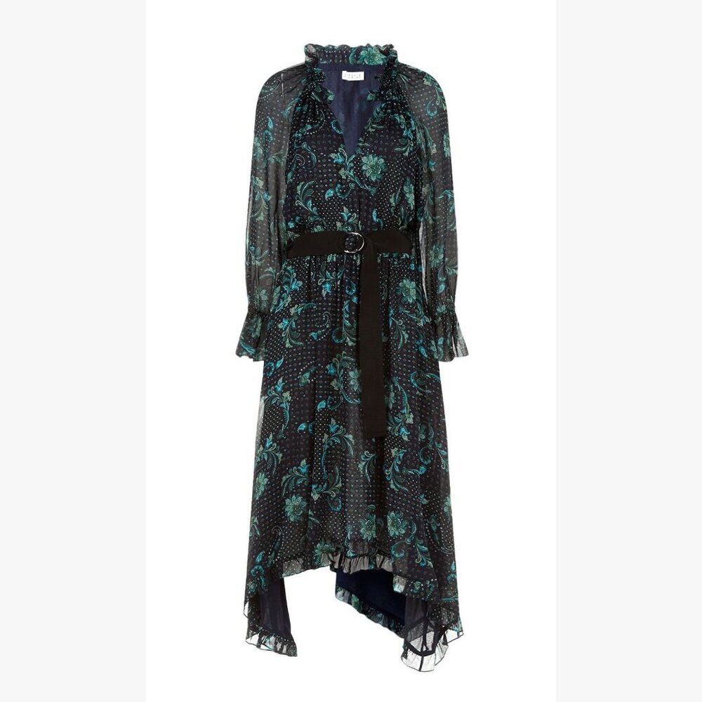 Claudie Pierlot Romilly Midi Dress in Paisley